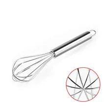 Инструмент для выпечки Бытовая Руководство тестомес чайник мешалка Нержавеющая сталь гироборд с колесами 8 дюймов яичное било