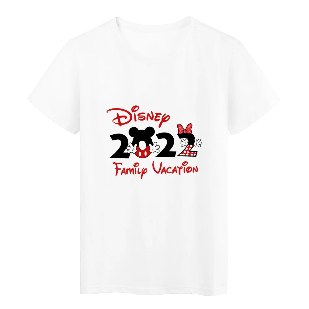 Disney Shirt Women's Clothing Summer 2022 Disneyland Paris Couples Matching Set Family Vacation T-Shirt Mickey Minnie Fashion best t shirts for men