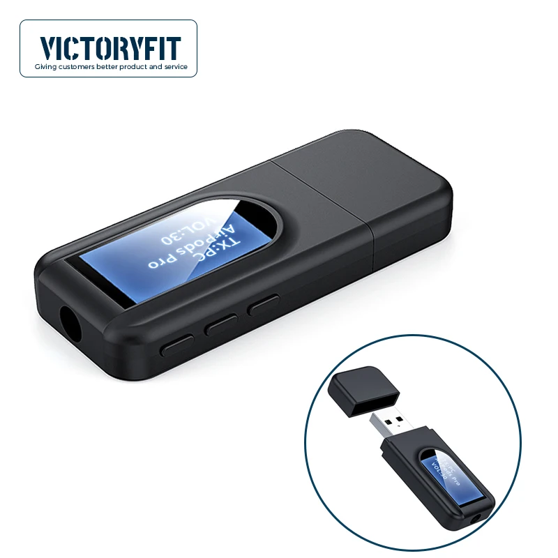 AUX Bluetooth-совместимый адаптер 5 0 беспроводной аудио передатчик и приемник 2 в 1 ключ