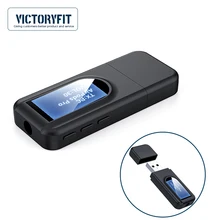 

AUX Bluetooth-compatible 5.0 Adapter Wireless Audio Transmitter and Receiver 2 in 1 Dongle for Car Stereo TV PC Speaker Earphone