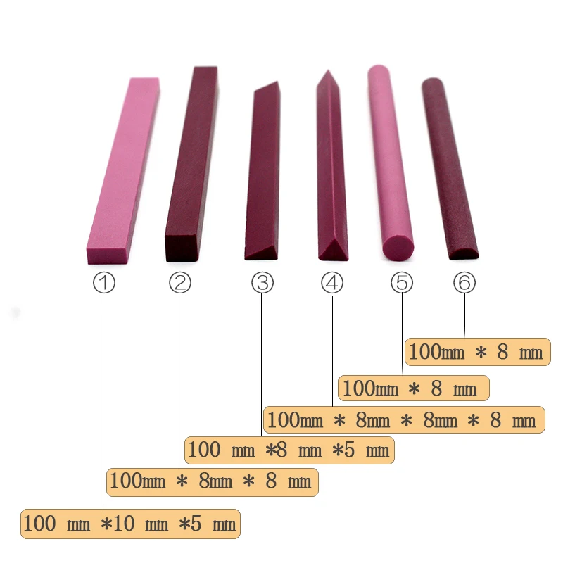 6 шт./1 Набор 3000 зернистый рубин точилка для ножей абразивы полировка точильный камень точильный камни профессиональный шлифовальный камень