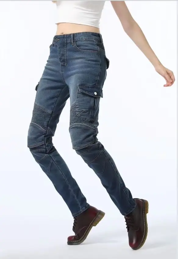Konime же ugb джинсы для езды на мотоцикле езды на дороге джинсы бездорожья уличные брюки с защитой для женщин