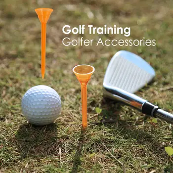 

6pcs Plastic Golf Ball Standing Nail Holder Wine Glass Shaped Golf Ball Tees Outdoor Golf Training Auxiliary Products