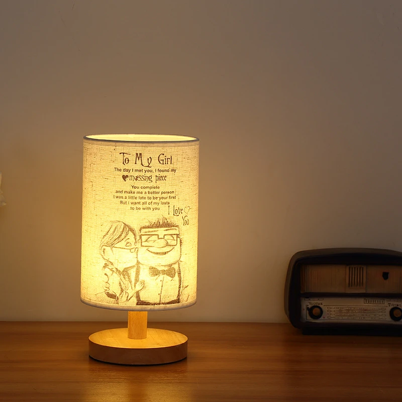Modern Nordic wood table lamp USB powered Table light for Bedside illumination warm white wooden gift kids room bedroom decor | Освещение