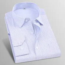 Новинка, модная базовая деловая Мужская рубашка с длинным рукавом, удобная мягкая, социальная одежда, не железная, Мужская умная Повседневная рубашка