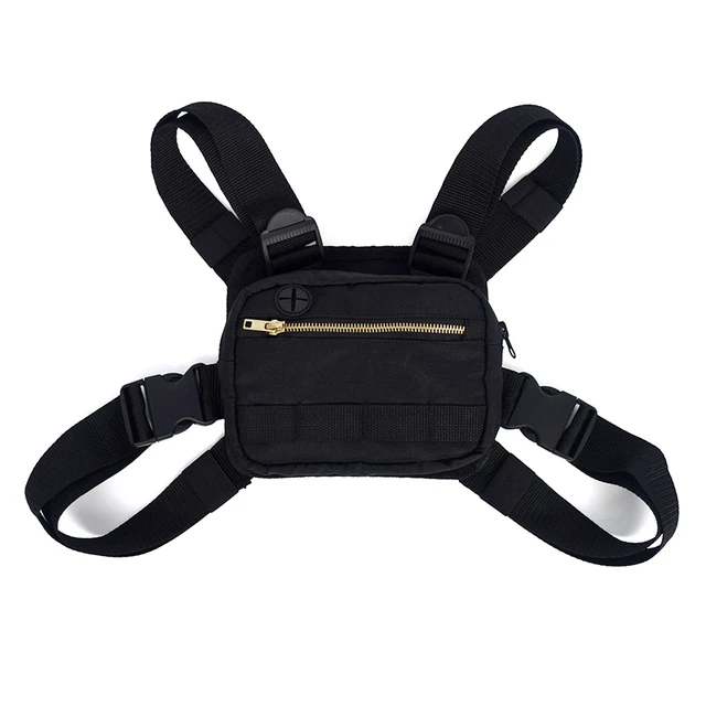 US $12.23 Mini Men Chest Rig Streetwear Outdoor Sports Waist Bag Climbing Shoulder Bag Phone Money Belt Chest