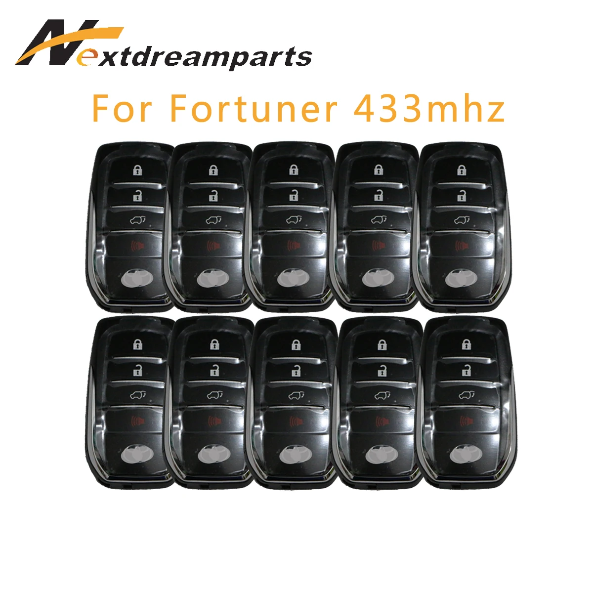 4 кнопки подлинный ключ автомобиля для Fortuner 433mhz 8A чип