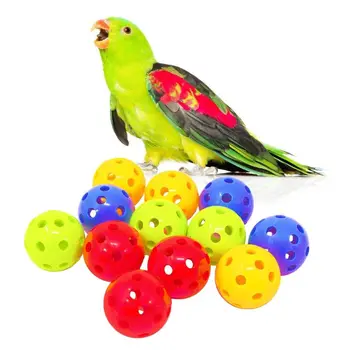 

12Pcs Bird Parrot Foot Talon Ball Toy for Parakeet Cockatiel Cage Chew Bite Toys Y5GA