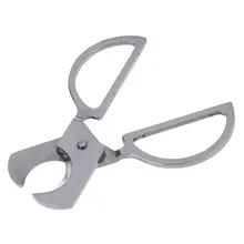 Нержавеющая сталь большая головка Сигара резак сигары 2 лезвия