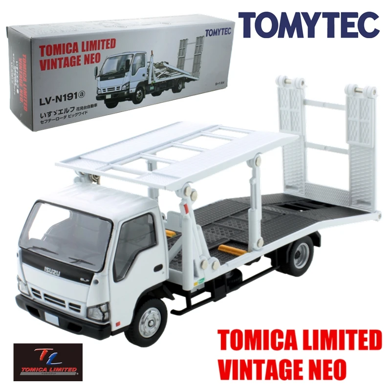 

tomytec tomica limited vintage neo LV-n191a iszu elf safety loader big wide model kit 1/64 miniature diecast car toy