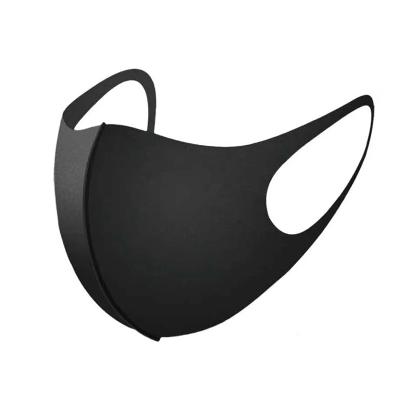 

Women Dust-proof Mouth Mask Black Unisex Sponge Reusable Anti Pollution Shield Wind Durable Breathable Face Cover Washable