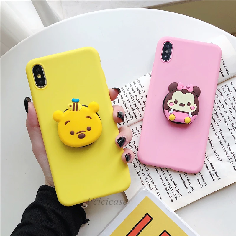 Holder Stand Case For Samsung Galaxy J3 J7 J5 J4 J6 J8 J2 Pro Plus Core Prime 2018 2017 2016 2015 Silicone Cartoon Cover