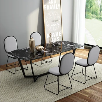 

Nordic light luxury dining chair makeup restaurant chair bedroom net red chair simple backrest stool home table and chairs ins