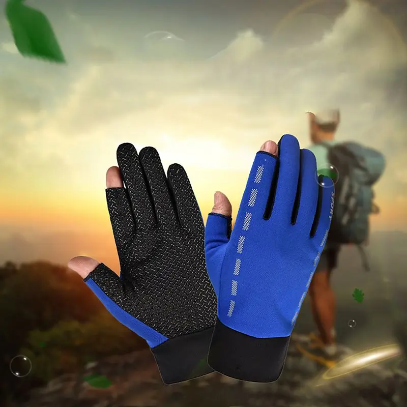 Перчатки для велоспорта эластичные термозащитные перчатки для защиты от протектора, перчатки для рыбалки, нескользящие перчатки для
