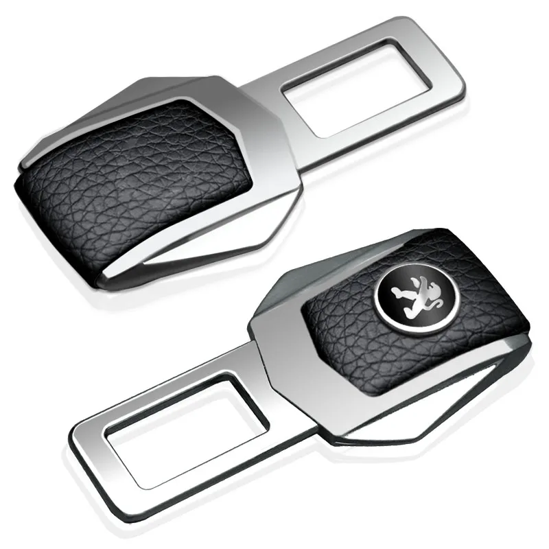 Leather Car Interor Decoration Seat Belt Buckle Clip for Peugeot 206 207 208 306 307 308 407 408 508 2008 3008 Car Accessories