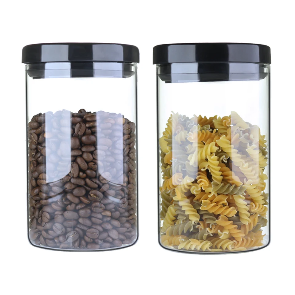 glass airtight storage jars