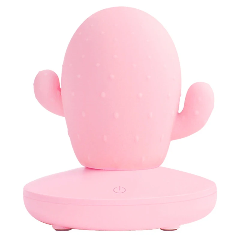 

USB LED Press Dimming Cactus Silicone Night Light Kids Bedroom Home Modern Indoor Study Bedside Decoration Creative Gift Lamp