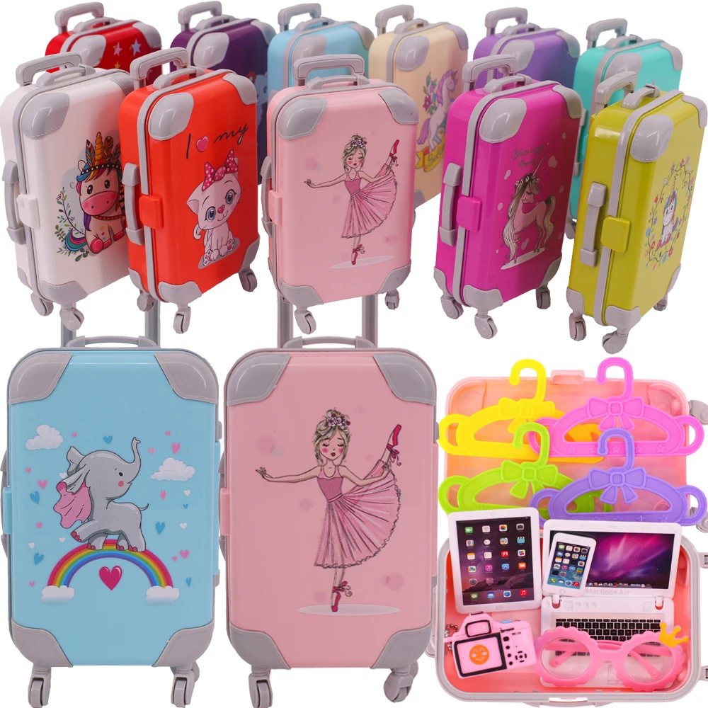 Doll Luggage For Babi 30 CM Doll Clothes 18 Inch Girl Born Baby 43 Cm Nenuco Our Generation Paola Reina Nancy doll accessories doll clothes plush doll accessories