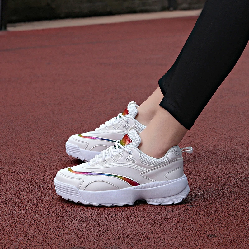 

Original Women Running Shoes Sneaker Disruptor 2 White Sneakers Cushioning Platform Lightweight Training Sports Triple-S Walking