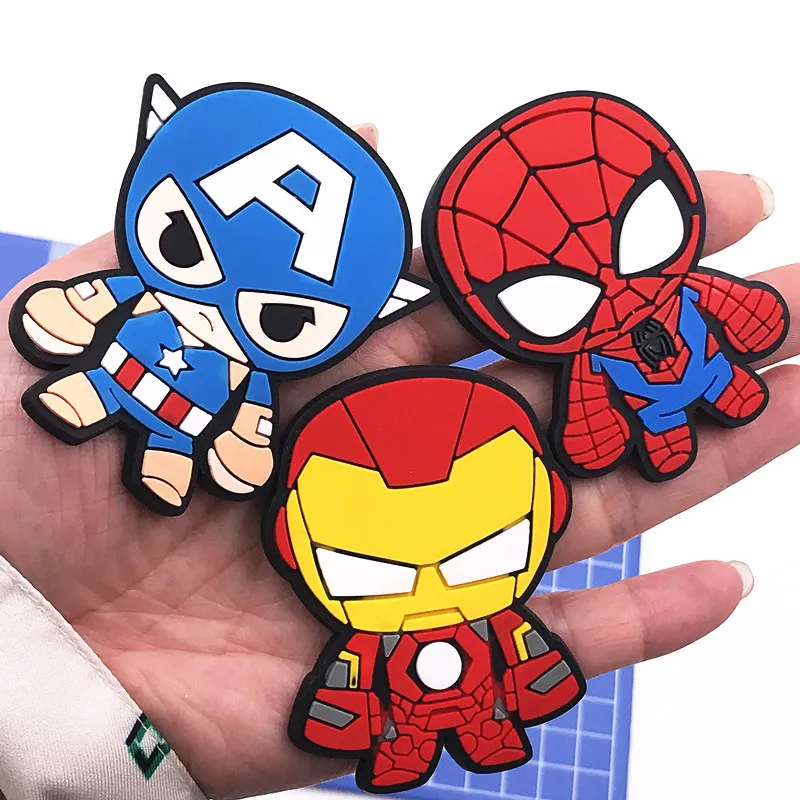 3 шт. Марвел Мститель Heros мультфильм Железный человек персонаж ПВХ Flatback украшения
