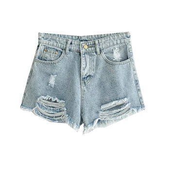 

Sexy Mini Skinny Jeans Shorts Women's Clothing Plus Size High Waist Women Boyfriend Ripped Denim Jeans For Femme Pantalon Summer