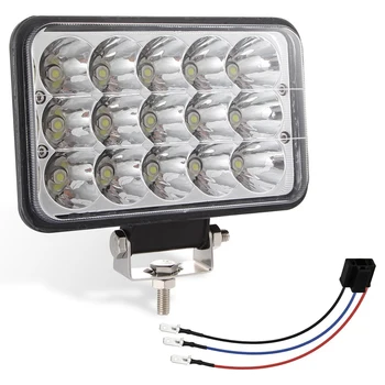 

Led Headlights 4X6 150W Head Light Lamp 2Pcs Hi/Low Sealed Beam Rectangle Headlight Replacement H4 Plug For Jeep Wrangler Yj Che