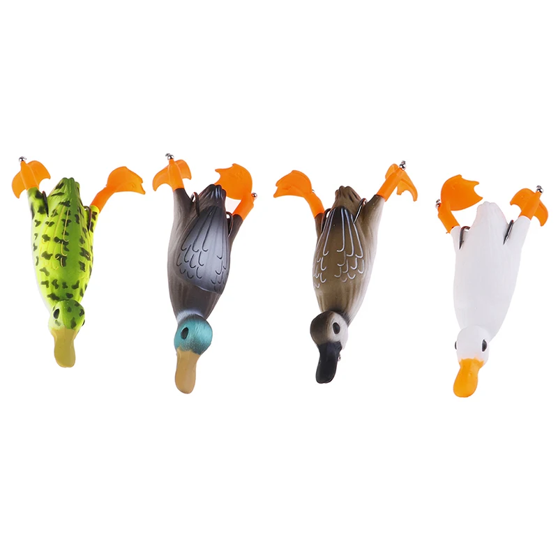 1 шт. 3D Мягкая приманка для рыбалки, имитация утки, плавающая искусственная приманка