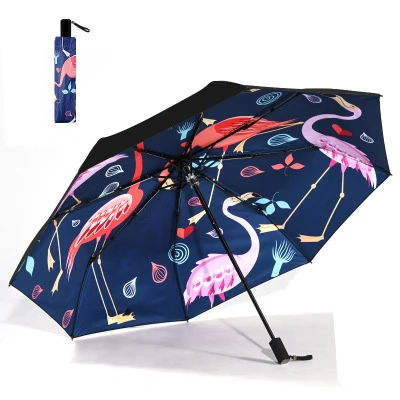 Женский Зонт от дождя, роскошный рисунок с животными, женские складные зонты, Женский Солнечный зонтик, подарки, зонты, дождевик - Цвет: F style