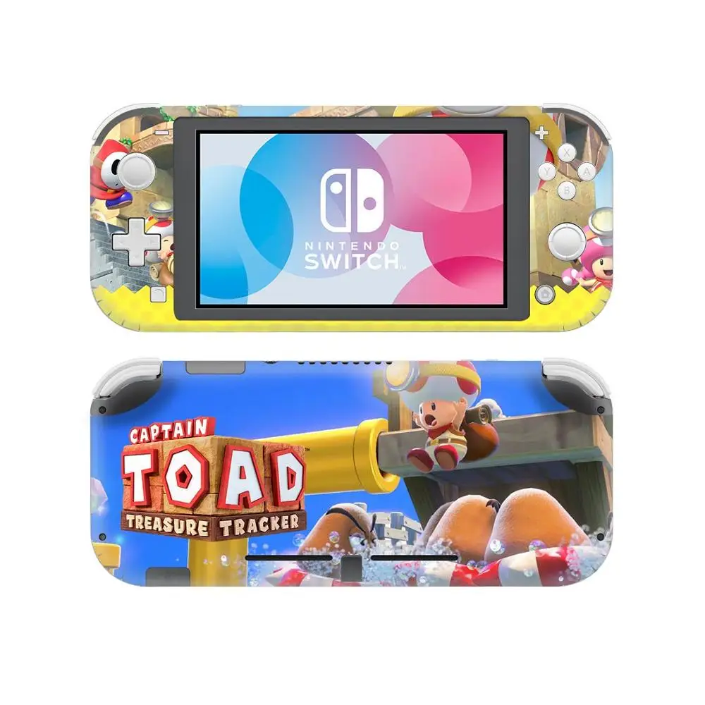 New Nintend Switch Lite Console Skin Set Sticker Super Marios Bros Toads Vinyl Stickers Nintendos Switch Mini Decals Accessories