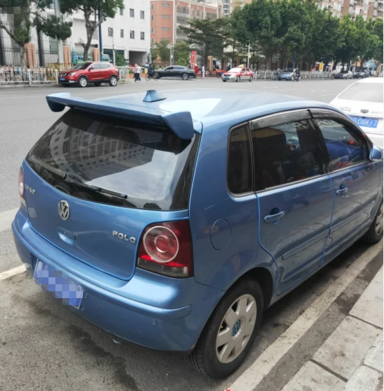 Для Volkswagen polo спойлер крыло ABS материал от 2003 до 2009 года крылья Грунтовка краска или белый черный
