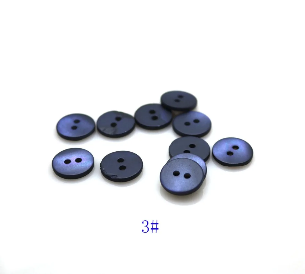 50pcs/lot 14mm fashion natural dyed top shell button real shell button 2 holes button