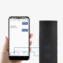 T6 Интеллектуальный портативный умный голосовой переводчик двусторонний в реальном времени многоязычный Bluetooth беспроводной переводчик