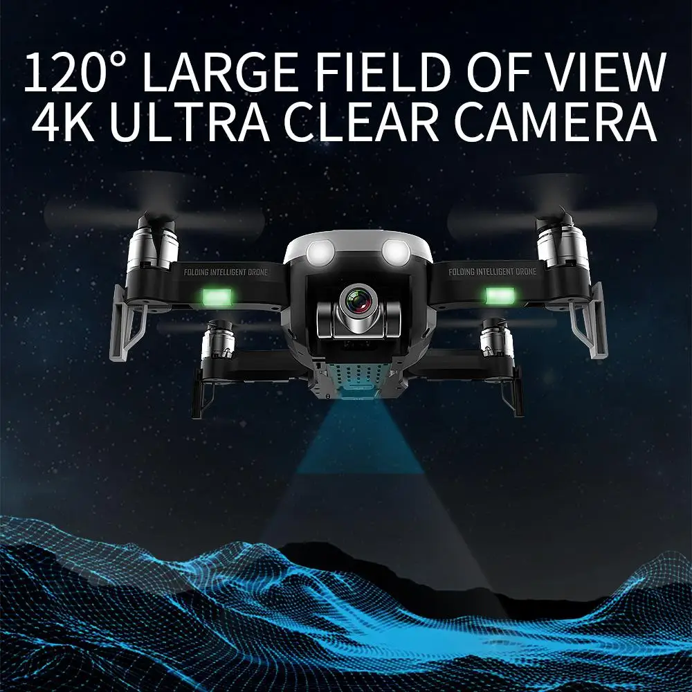  F8 Profissional Drone with 4K HD Camera Two-Axis Anti-Shake Self-Stabilizing Gimbal GPS WiFi FPV RC