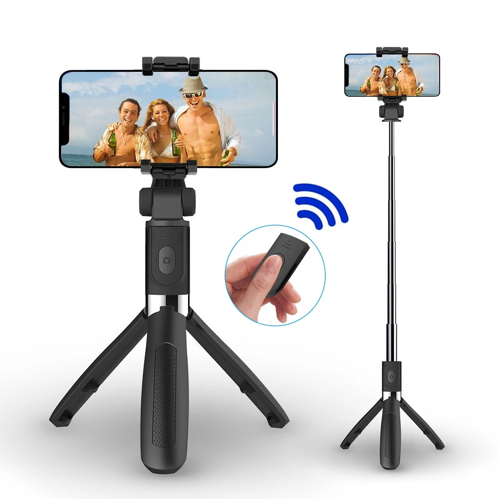 

Wireless Bluetooth Selfie Stick Mini Tripod Expandable Portable Stand for iPhone Huawei Samsung Xiaomi Smartphone