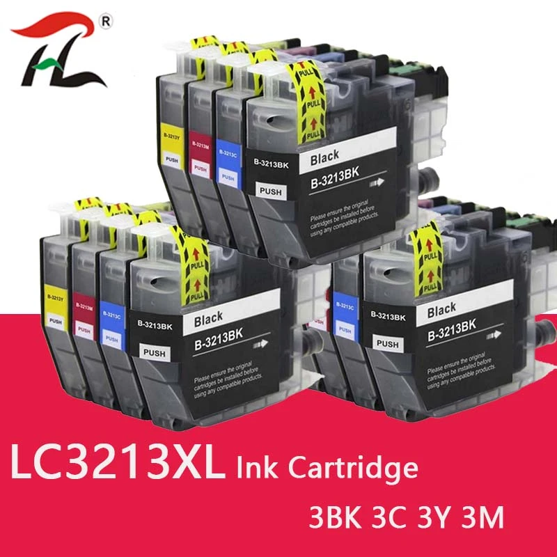 best ink tank printer Compatible ink Cartridge for Brother LC3211 LC3213 suit for DCP-J772DW,DCP-J774DW,MFC-J890DW,MFC-J895DW etc. hp toner