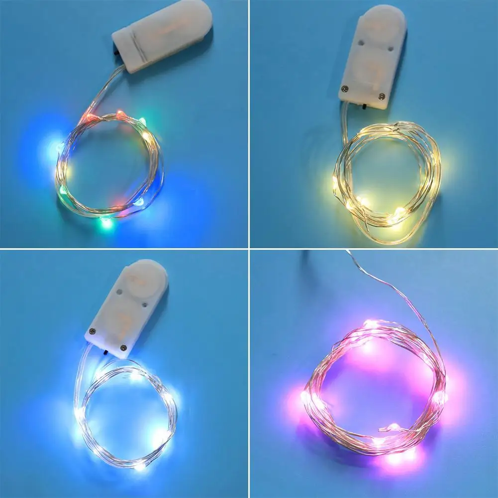 

Decorative Copper Filament Lamp String Led Warm White 2 M 20 Lamp 2032 Button Battery Lamp Home Decoration Accessories