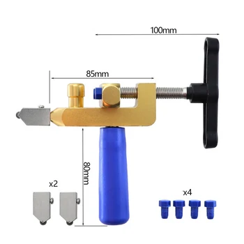 

1 Set Multifunctional Two-in-one Ceramic Tile Cutter Glass Opener Aluminum Alloy Cutting Range: 3-15mm