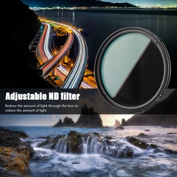 

Practical Fader ND Filter ND 2-400 Adjustable Variable Neutral Density Filter Black Multifunctional Camera Supplies Parts