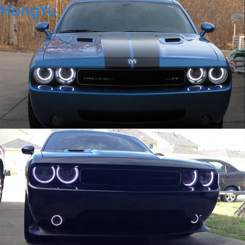 Для Dodge Challenger 2008 2009 2010 2011 2012 2013 Smd комплект светодиодов «глаза ангела» отлично Ультра яркое освещение DRL