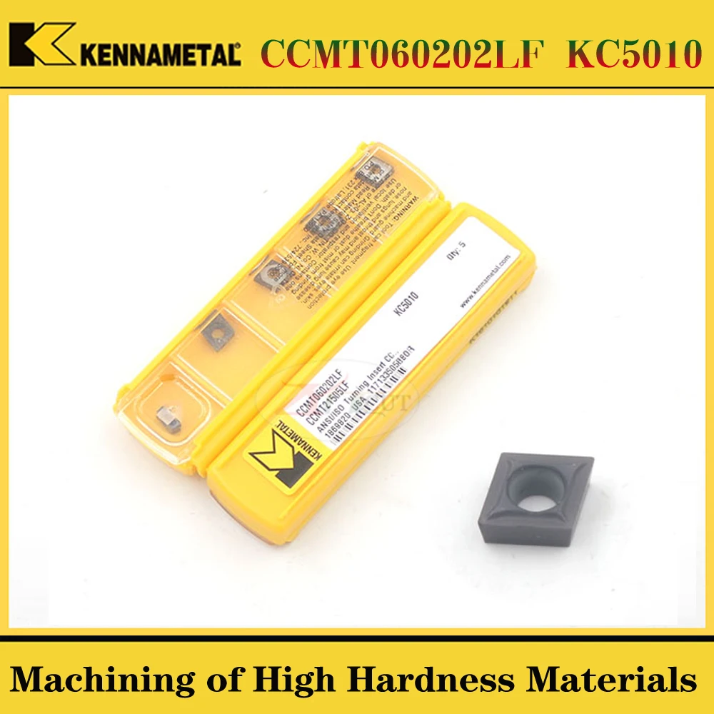 10 шт. kennametal CCMT060202LF CCMT060204LF KC5010 высокая твердость искусственная сталь|Токарный