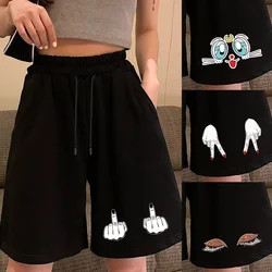 Horts mulher correndo shorts secagem rápida workout fitness esporte curto womens correndo sweatpants com bolsos calças de moda casual