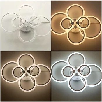 

Modern Chandelier For Living Room Bedroom Home Led Lighting Ceiling Lamp dinner room Indoor Acrylic remote control chandelier