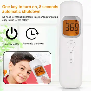 

Infrared Thermometer White Accessories Outdoor Kids Forehead Thermometer Contactless Home Health Care Precise Professional