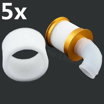 

5 Pieces 081070 04103 Alum. Metal Capped Air Filter Cover For RC Car 1/8 SH 28 Nitro Engine Powered HSP Redcat Truck Oil Cars