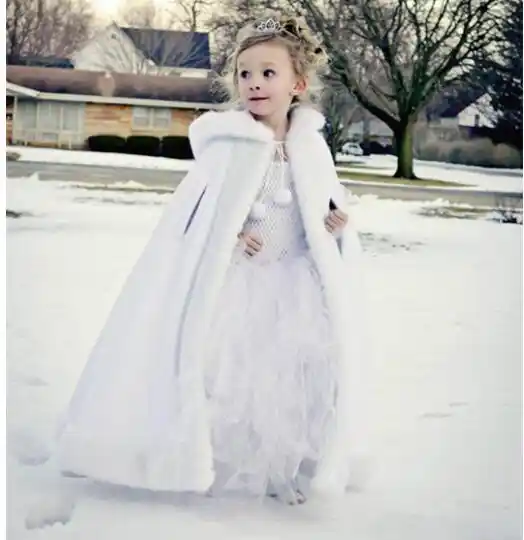 winter white cape coat