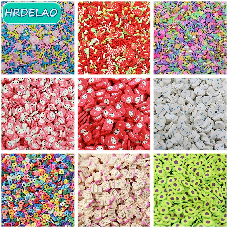 10g Simulation Fruit Slices Decor Additives For DIY Slimes Filler Supplies Charms Clay Accessories Avocado Nail Art Toy Gift | Игрушки и