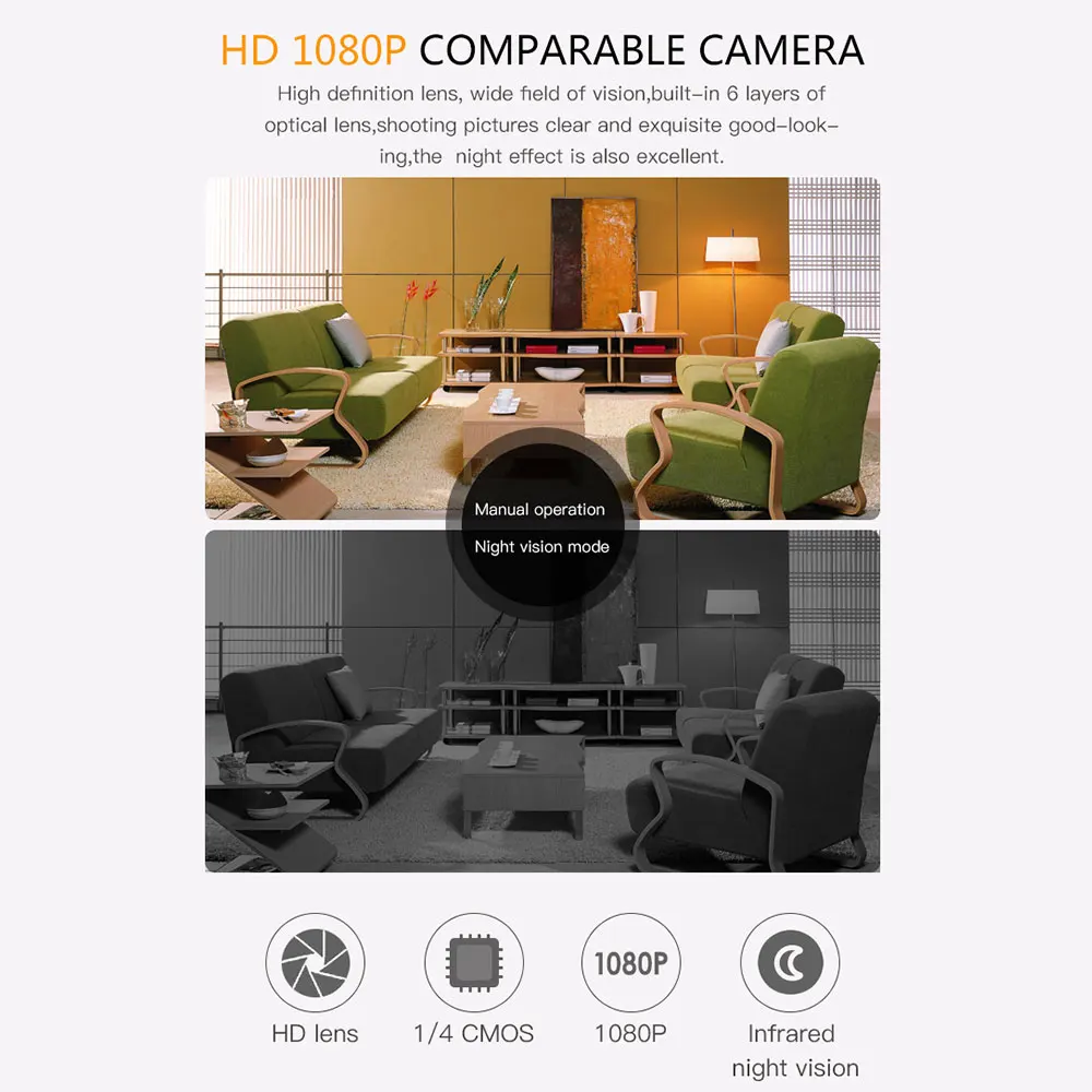 H11 мини-камера водонепроницаемая домашняя видеокамера инфракрасное ночное видение 1080P Looping видео путешествия DVR микро мини DV микро камера