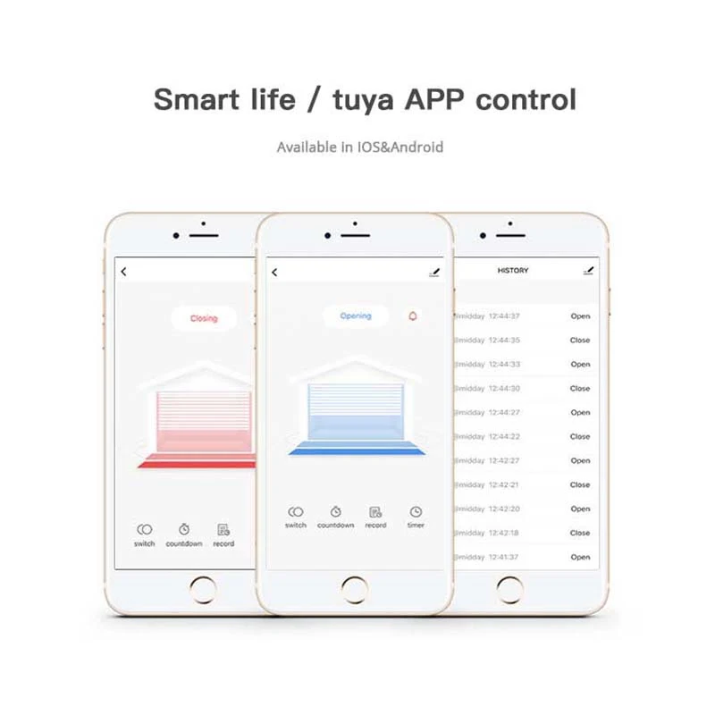 Wi-Fi умный контроллер двери гаража Smart Life APP удаленный открытый монитор закрывания совместим с Alexa Echo Google Home No Hub