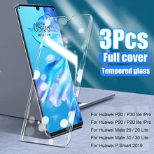 3-1 шт закаленное стекло для huawei P30 P20 P10 Lite Pro защита экрана Защитное стекло для huawei mate 20 30 Lite P Smart