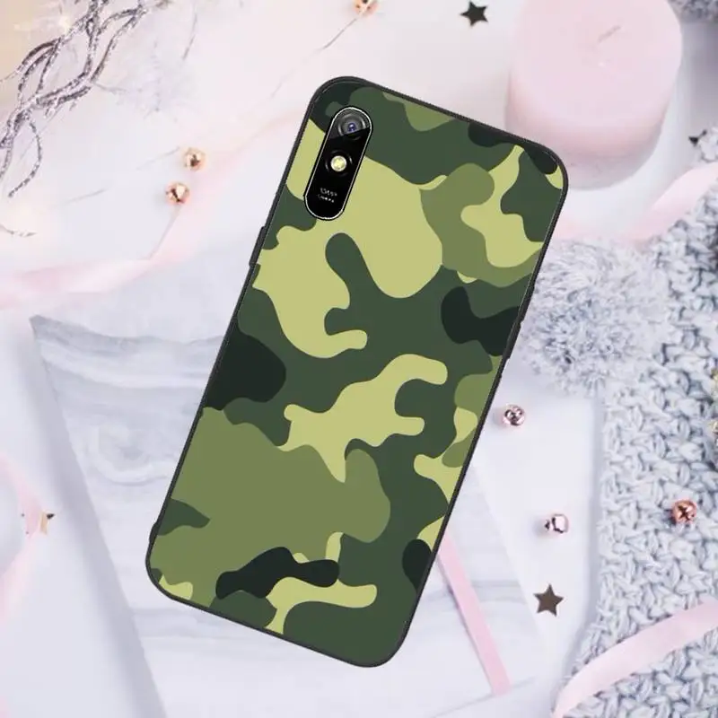 cases for xiaomi blue Camouflage Phone Case For Xiaomi Redmi note 7 8 9 pro 8T 9A 9S Mi Note 10 Lite pro xiaomi leather case cover Cases For Xiaomi